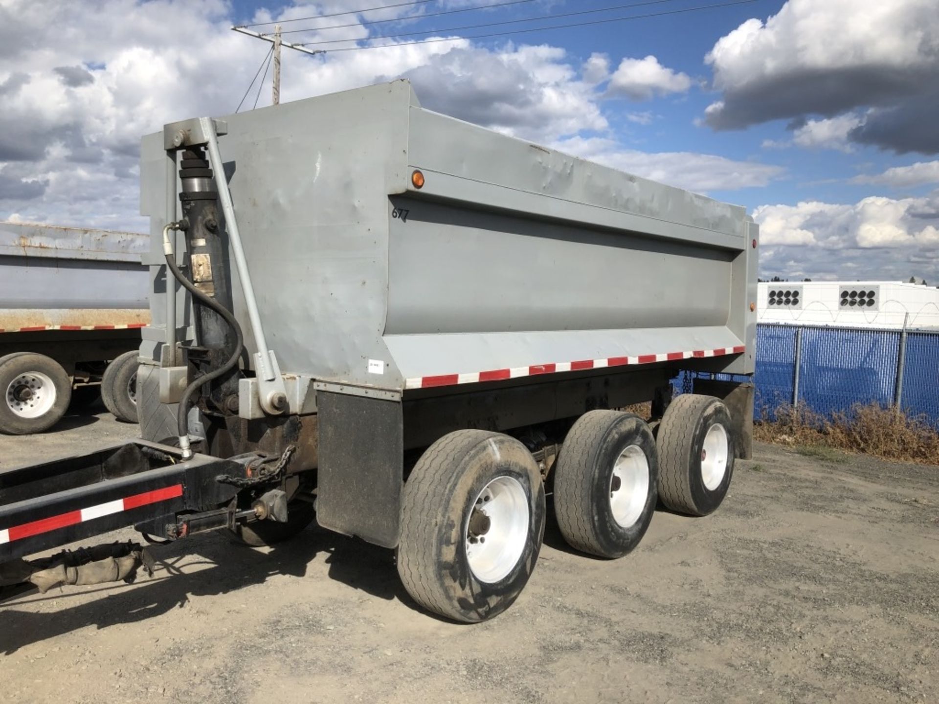 2007 Custom Built Tri-Axle Pup Dump Trailer