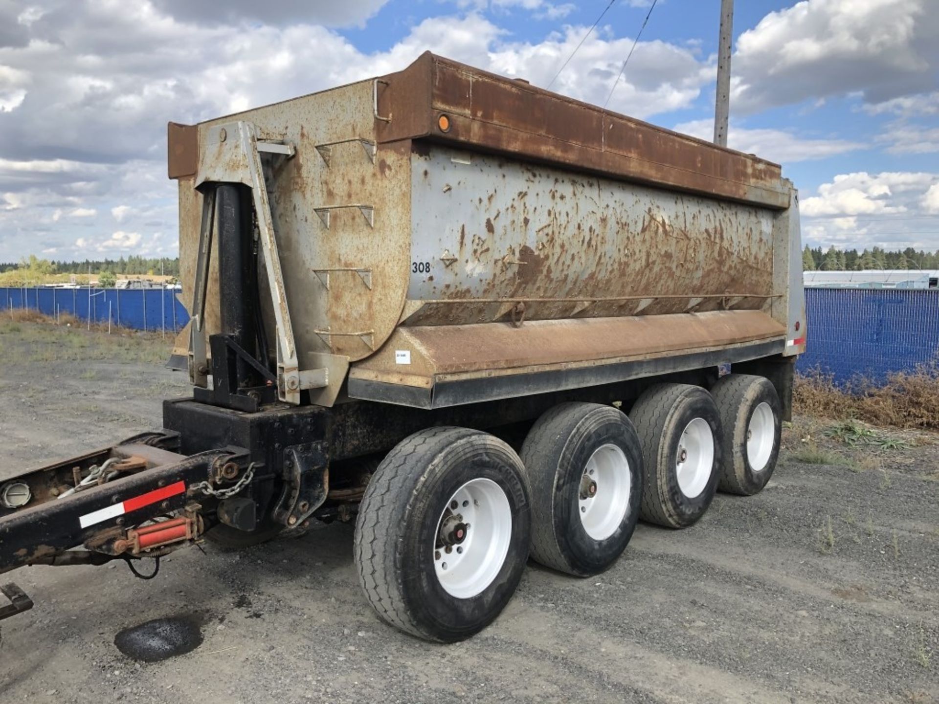 1998 Columbia 4-Axle Pup Dump Trailer