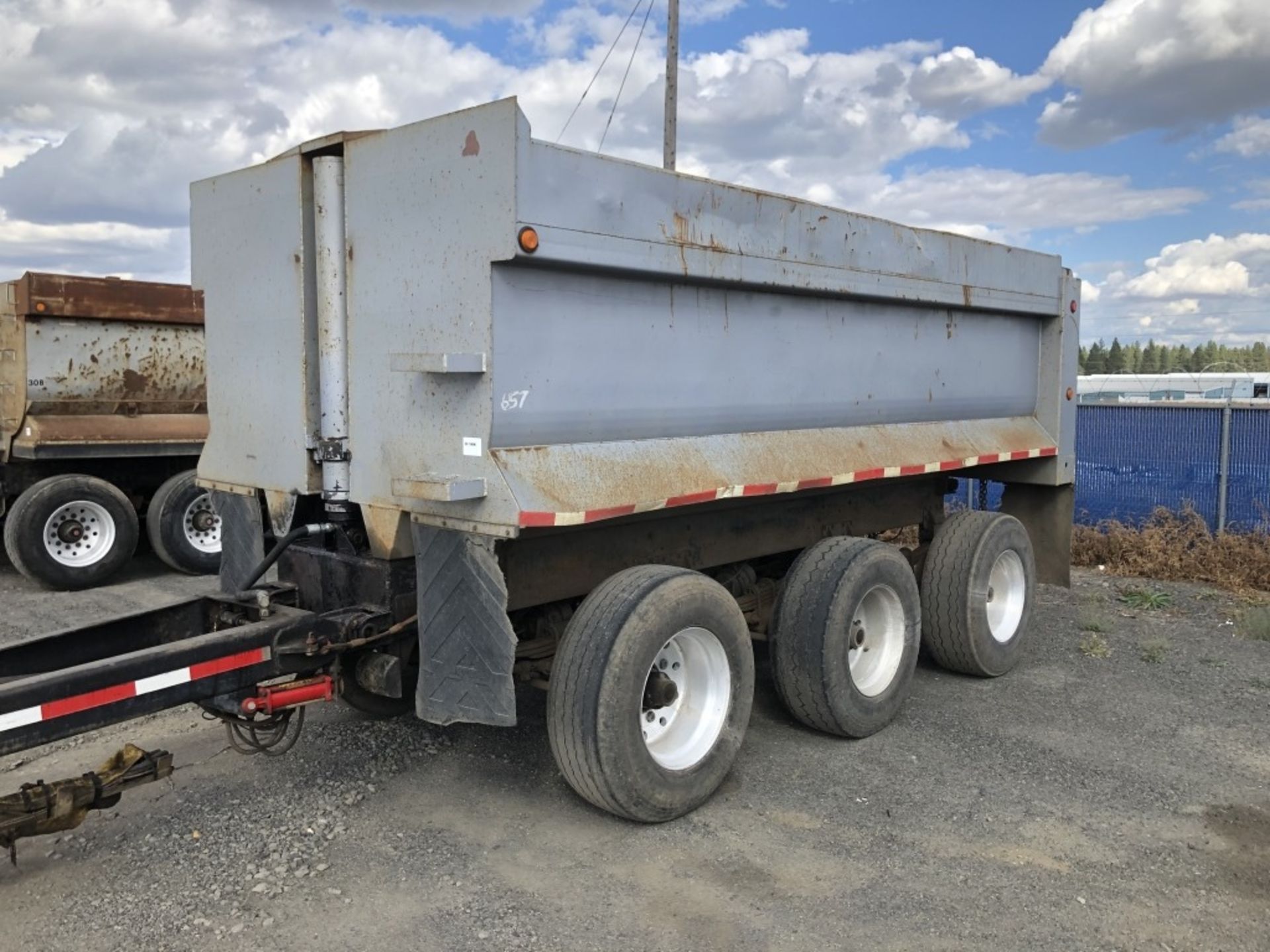 2007 Custom Built Tri-Axle Pup Dump Trailer