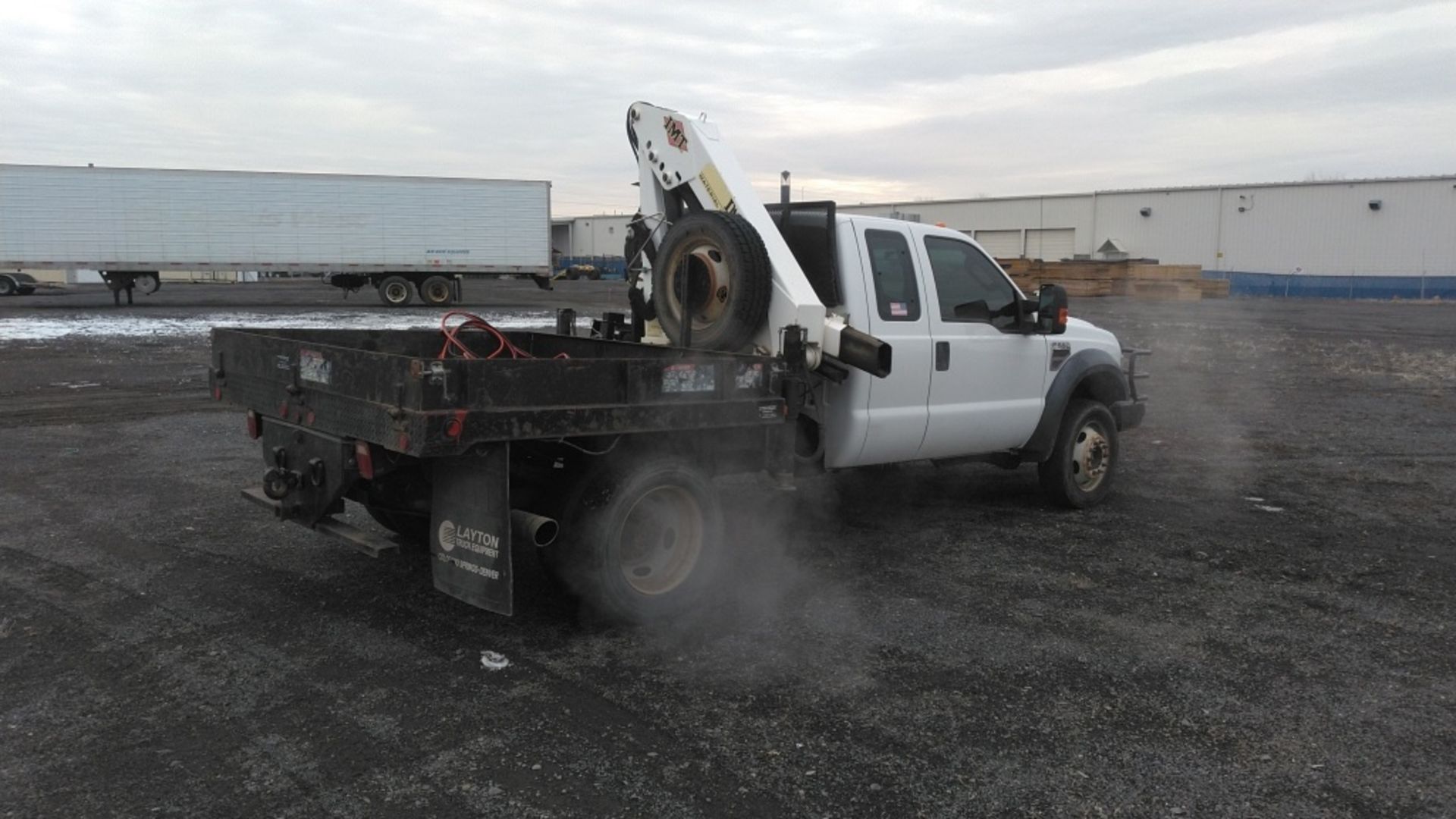 2008 Ford F550 4x4 Extra Cab Flatbed Truck - Image 6 of 30