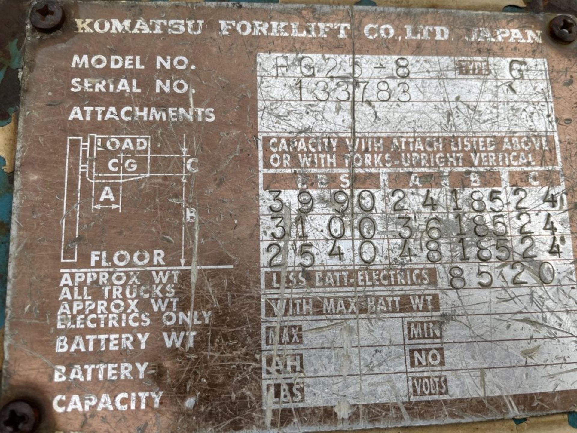 Komatsu FG25 Forklift - Image 13 of 14