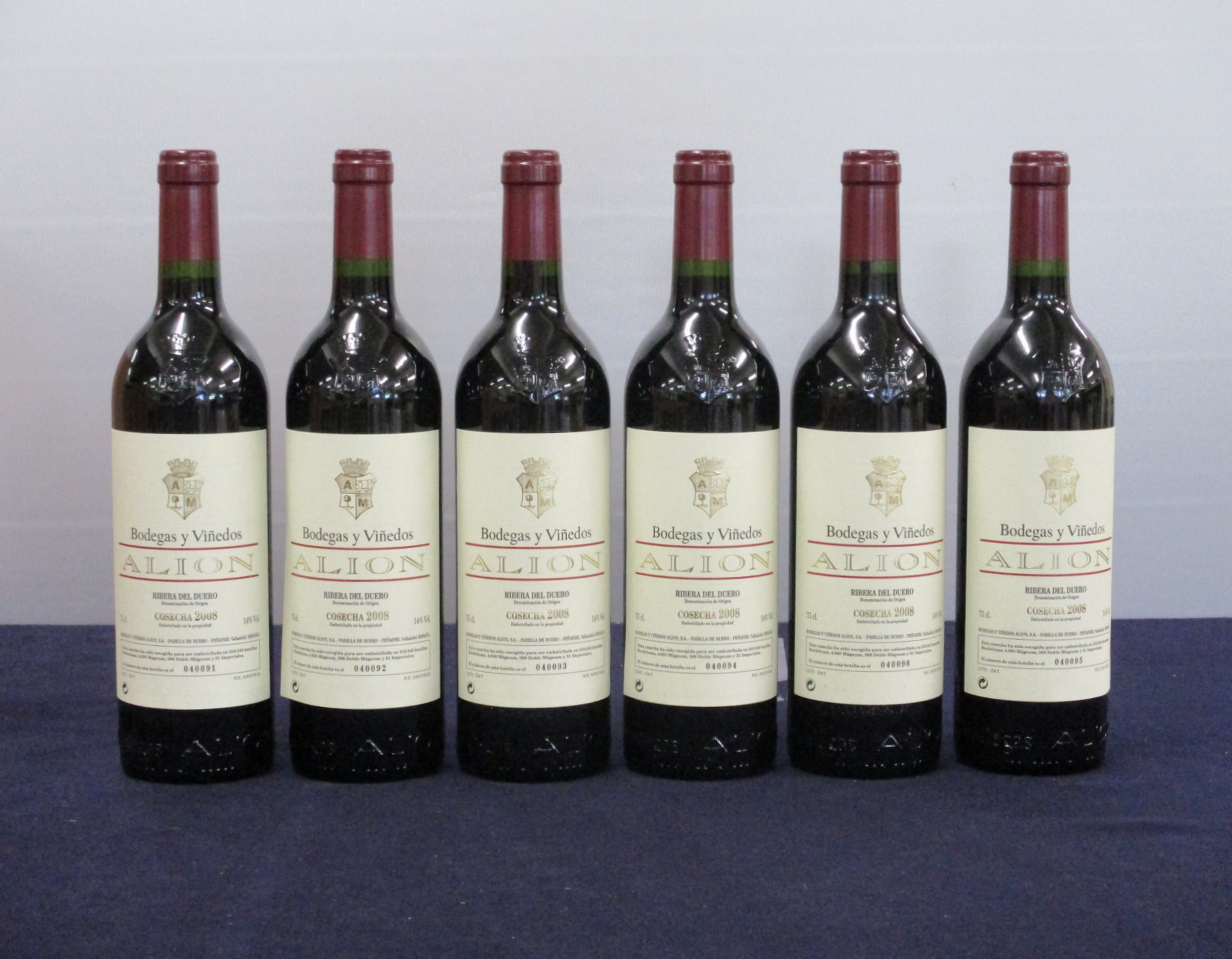 6 bts Alion Ribero del Duero 2008 owc