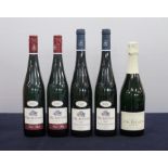 2 bts Dr Loosen 'Red Slate' Riesling Dry 2016 Mosel 2 bts Dr Loosen Graacher Himmelreich Riesling