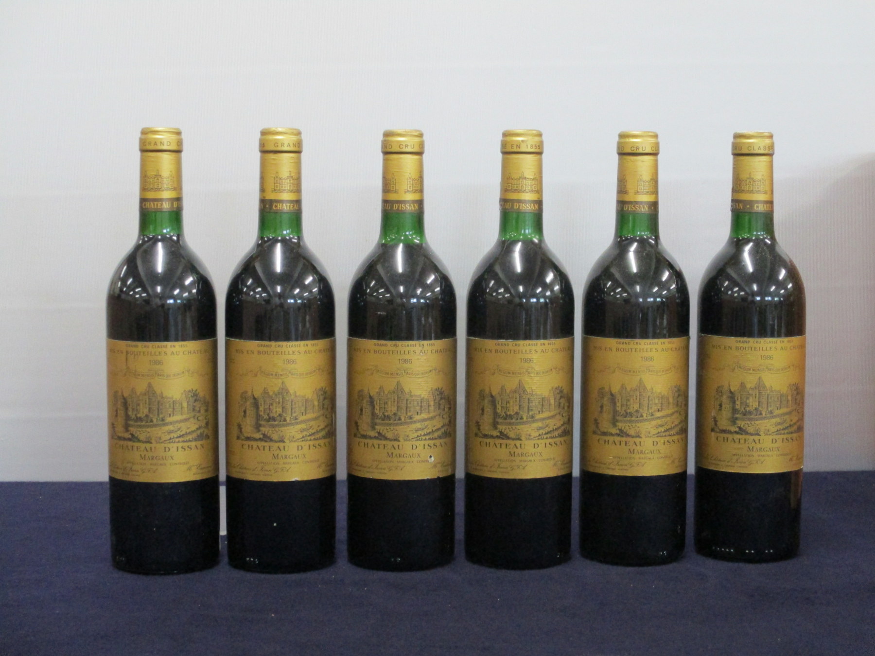 6 similar bottles (no owc) 4 vts, 2 ts, 1 foil sl oxidised