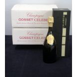 6 bts Gosset Celebris Vintage Extra Brut Champagne 2004 oc ind presentation cases