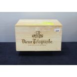 6 bts Châteauneuf du Pape, Dom du Vieux Télègraphe (blanc) 2016 owc Brunier