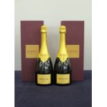 2 bts Krug Grande Cuvée 164eme Edition Brut NV ind presentation cases