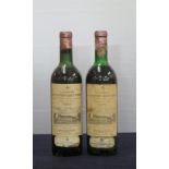 1 bt Ch. La Mission Haut Brion 1960 Graves Grand Cru Classé ms/us John Harvey & Sons Ltd slip label,