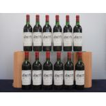 12 bts Ch. d'Angludet 1983 owc Cantenac (Margaux) Cru Bourgeois Exceptionnel 2 ts, 2 us/ts, 7 us,