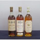 1 bt Ch. Rayne Vigneau Sauternes 1er Cru Classé 1955 us aged/vsl dstl 1 bt Ch. Sigalas Rabaud