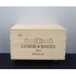 6 bts Ch. Lynch-Bages 2016 owc Pauillac, 5me Cru Classé