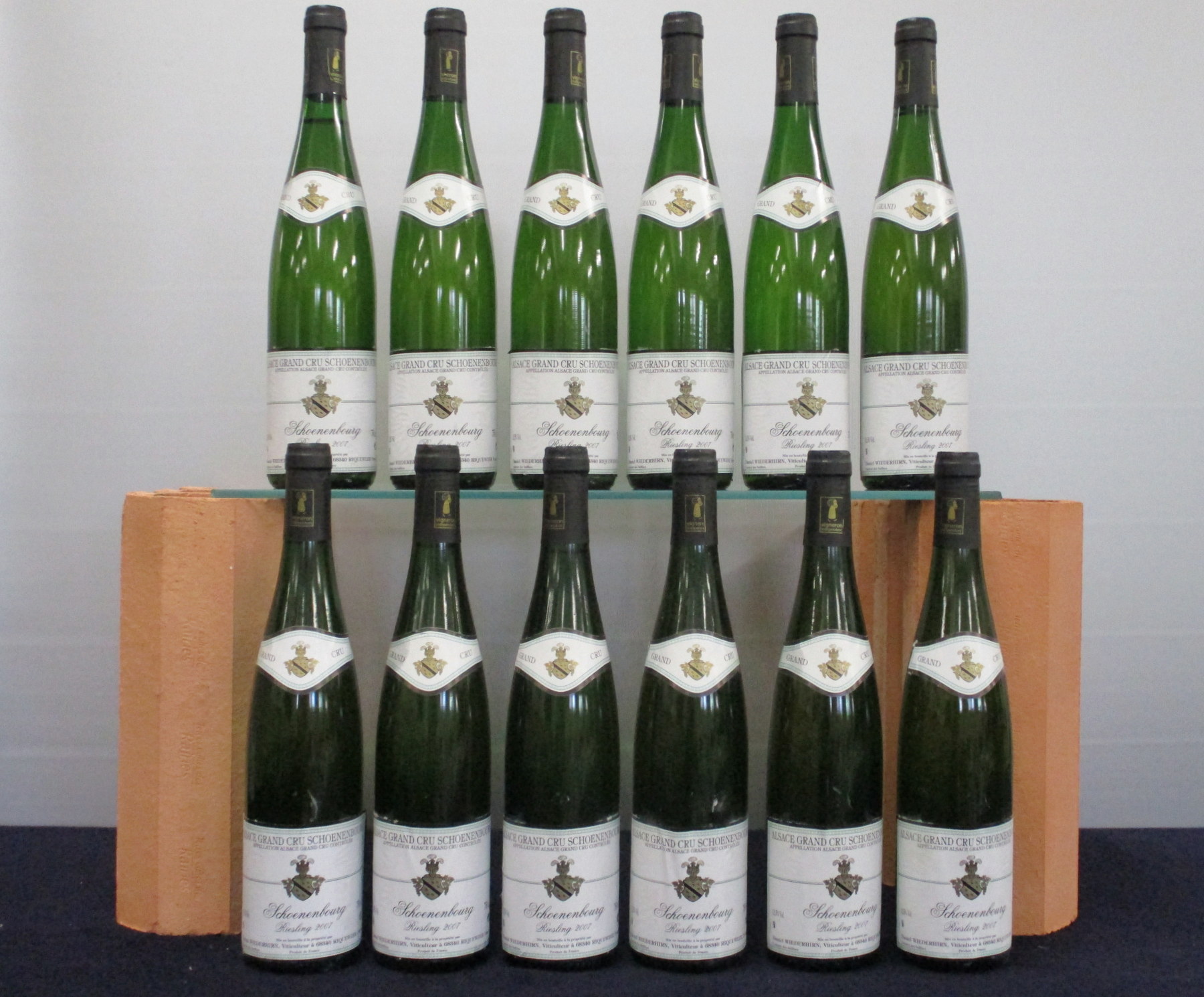 *12 bts Weiderhirn Riesling Grand Cru Schoenenbourg 2007 oc