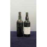 1 bt Fonseca Vintage Port 1963, base of neck, ID from Embossed Capsule 1 bt Churchills Quinta da