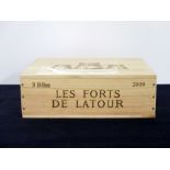 3 bts Les Forts de Latour 2009 owc split lid Pauillac OT