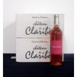 12 bts Ch. De Claribès 2012 oc (2 x 6) Hand picked Bordeaux Rosé