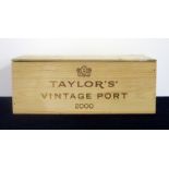 6 bts Taylors 2000 Vintage Port owc