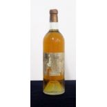 1 bt Ch. Rieussec believed 1962 EB Fargues (Sauternes) 1er Cru Classé i.n 19?2 visible on bs/pt dis