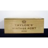 6 bts Taylors 2000 Vintage Port owc