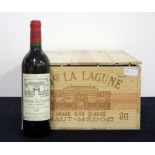 9 bts Ch. La Lagune 1996 owc split lid Ludon (Haut-Médoc) 3me Cru Classé 6 hf/i.n, 3 i.n