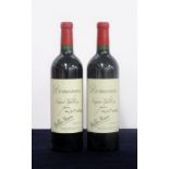 2 bts Dominus Christian Moueix 2003 Napa Valley hf/i.n