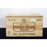 6 bts Ch. Chasse-Spleen 2005 owc Moulis (Médoc) Cru Bourgeois Exceptionnel i.n