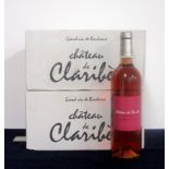 12 bts Ch. De Claribès 2012 oc (2 x 6) Hand picked Bordeaux Rosé