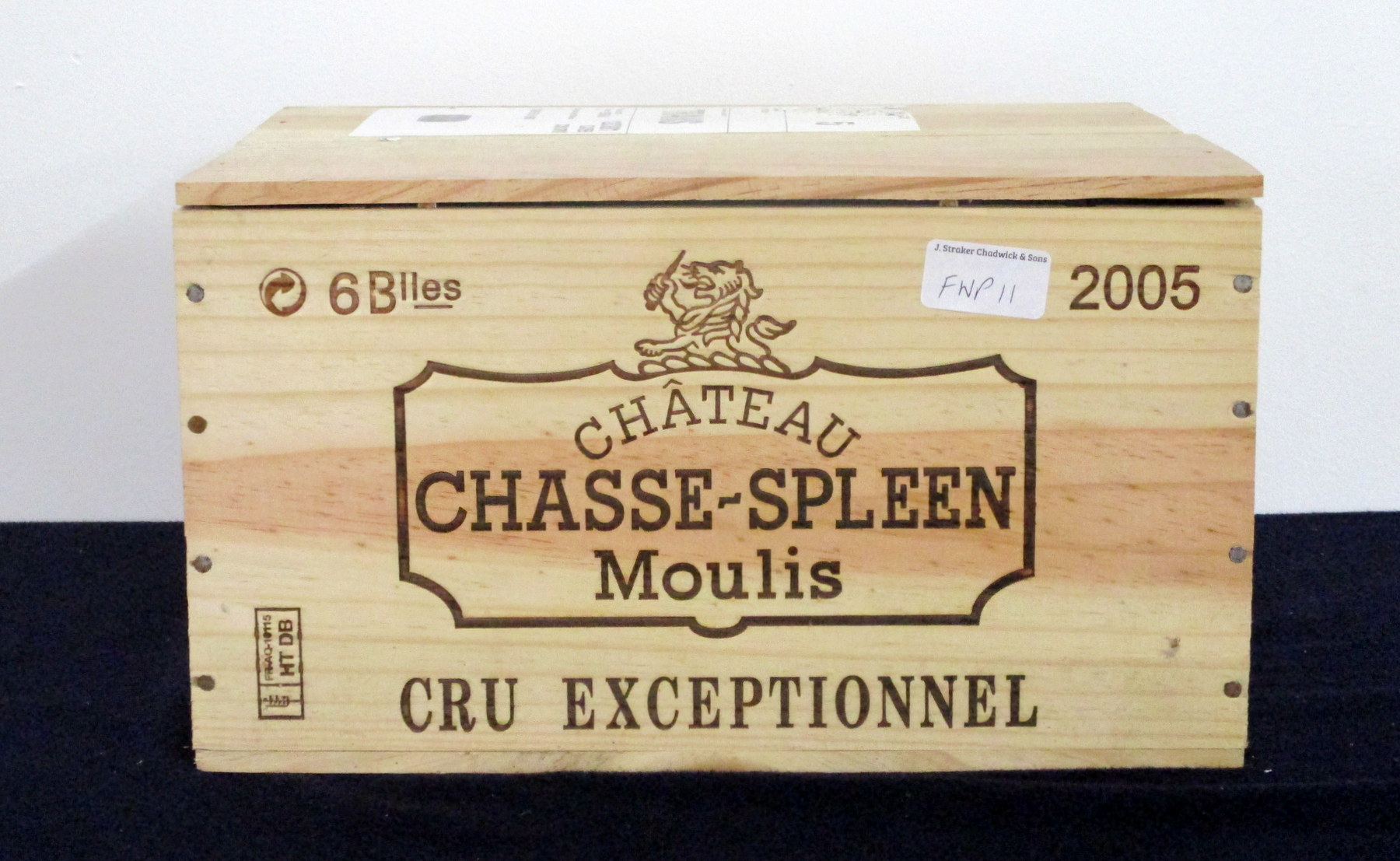 6 bts Ch. Chasse-Spleen 2005 owc Moulis (Médoc) Cru Bourgeois Exceptionnel 2 hf/i.n, 4 i.n