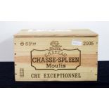 6 bts Ch. Chasse-Spleen 2005 owc Moulis (Médoc) Cru Bourgeois Exceptionnel 2 hf/i.n, 4 i.n