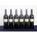 v 6 bts Ch. Hosanna 2001 owc sl split lid Pomerol 5 hf, 1 hf/i.n,