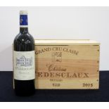 5 bts Ch. Pedesclaux 2005 owc pt lid Pauillac, 5me Cru Classé i.n