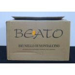 6 bts Beato Brunello-di-Montalcino 1995 owc Rodolfo Cosimi Only 2000 bottles produced of this wine