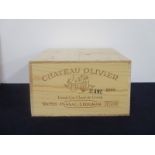 12 bts Ch. Olivier (blanc) 2005 owc