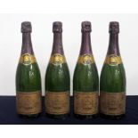 4 bts Veuve Clicquot Brut Champagne 1964
