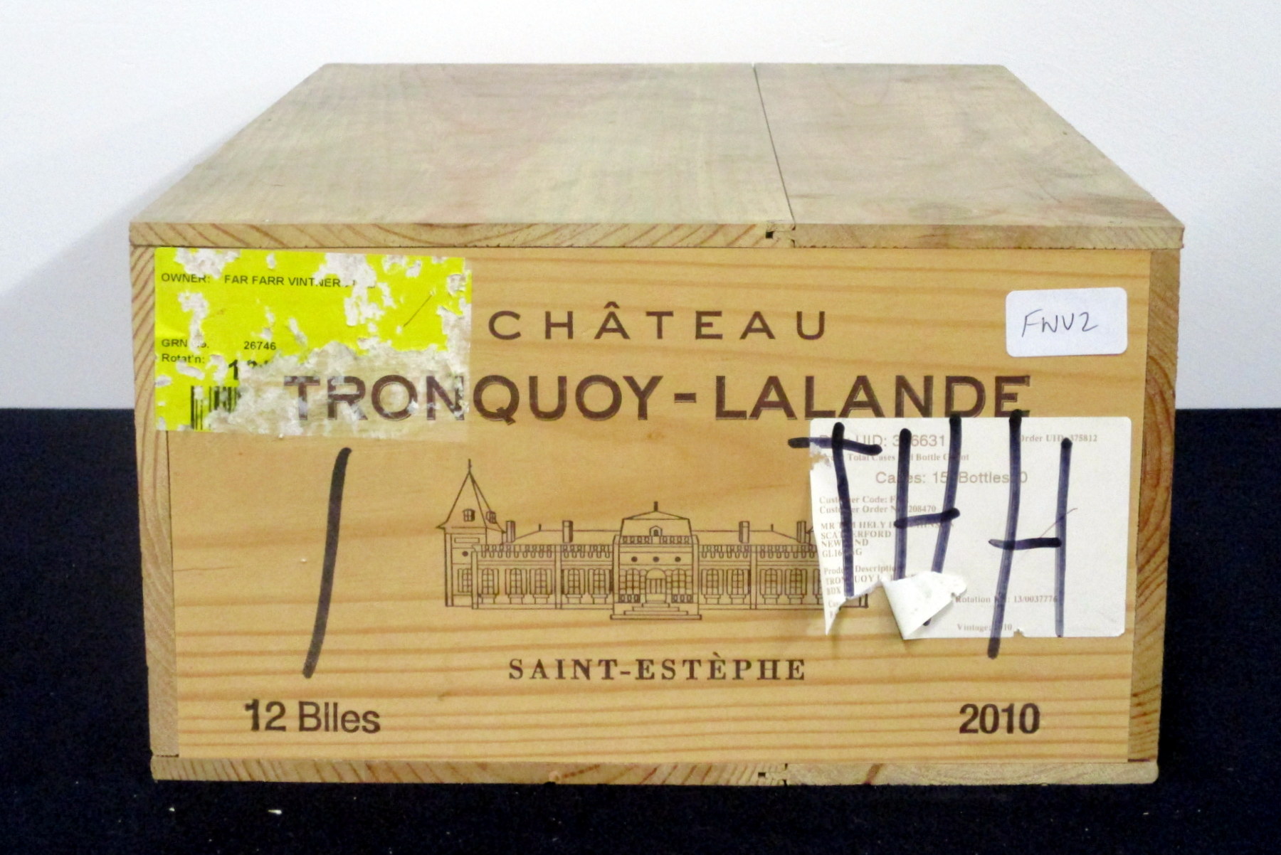 12 bts Ch. Tronquoy-Lalande 2010 owc