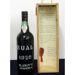 1 bt Blandy's 1920 Vintage Bual owc