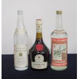 various sized three bottles