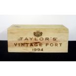 6 bts Taylors 1994 Vintage Port owc