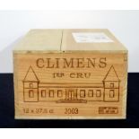 12 hf bts Ch. Climens, 2003 owc