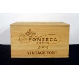 12 bts Fonseca 2003 Vintage Port owc
