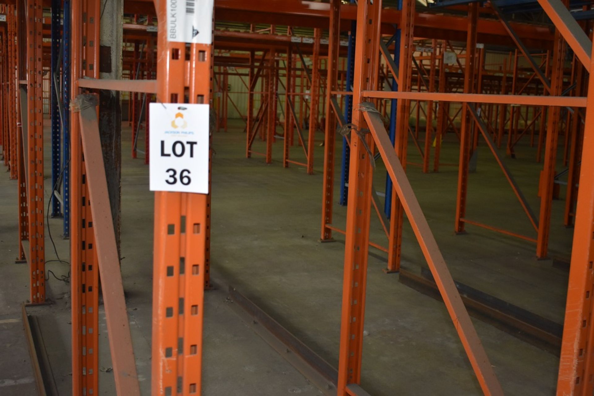 11 X BAYS OF 5 MTR HIGH DRIVE IN PALLET RACKING CONSISTING OF 88 BEAMS 24 X FRAMES