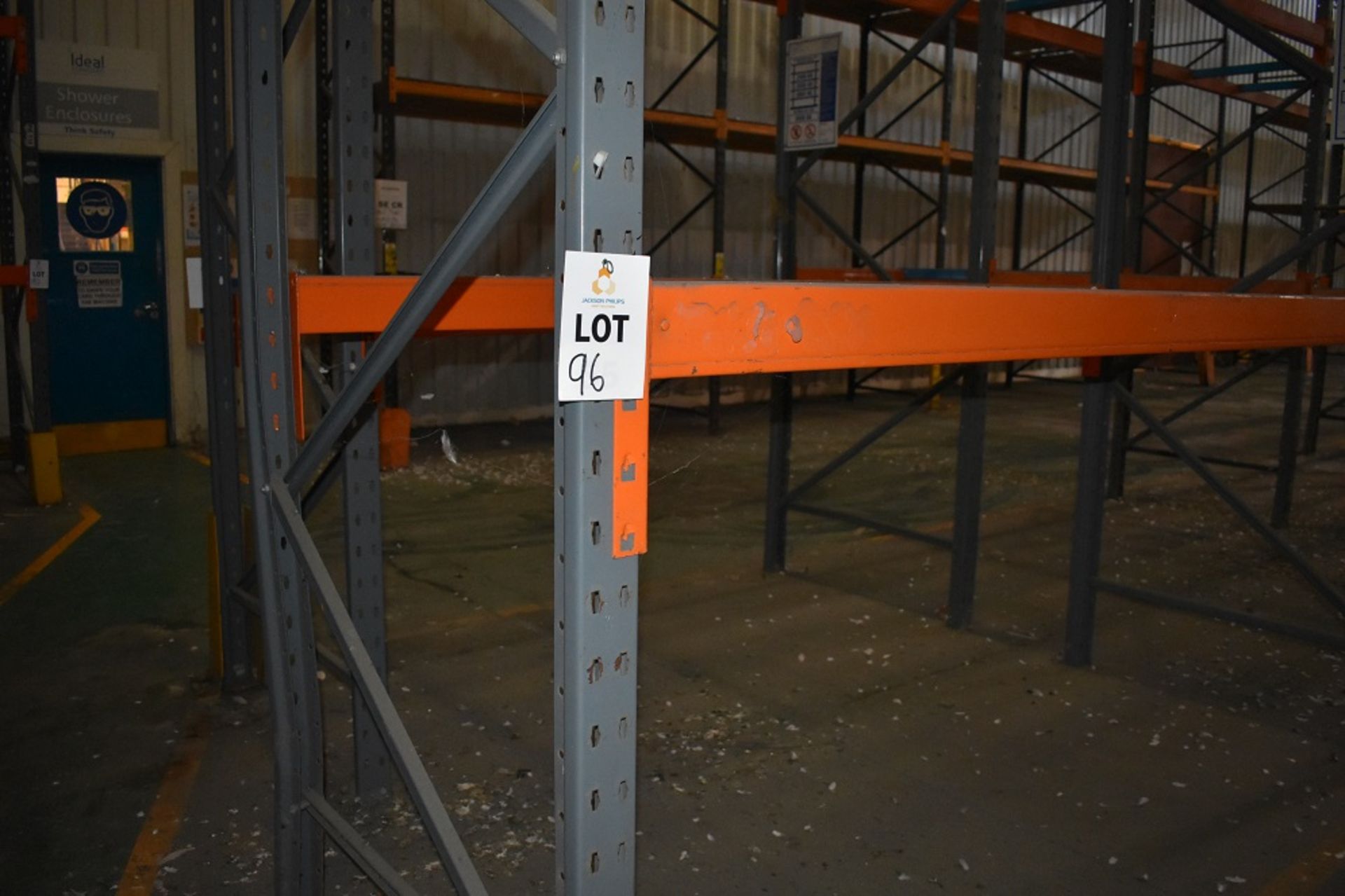 9 X BAYS OF 3 MTR HIGH BOLTLESS PALLET RACKING CONSISTING OF 52 BEAMS 10 X FRAMES