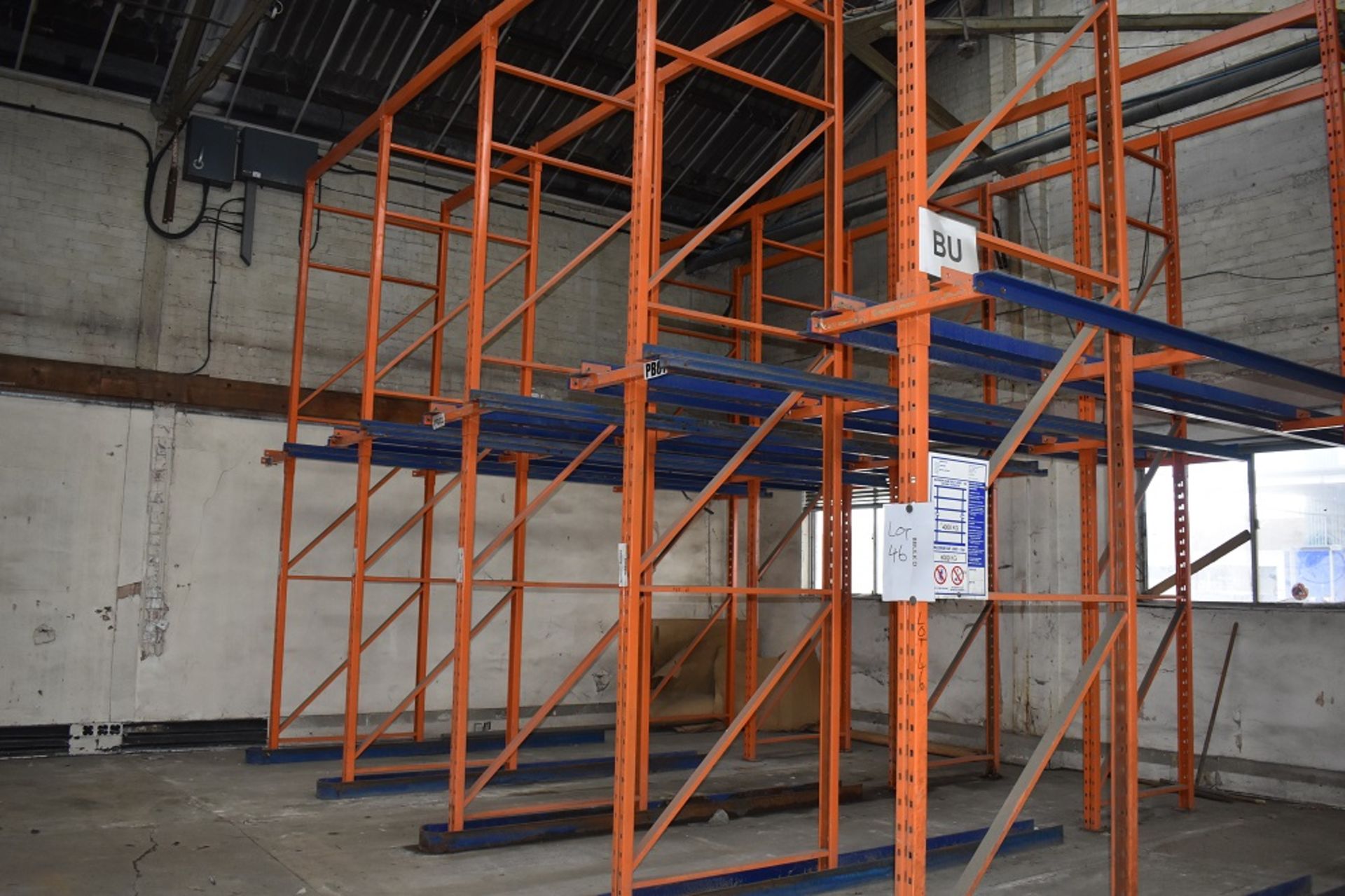 8 X BAYS OF 5 MTR HIGH DRIVE IN PALLET RACKING CONSISTING OF 36 BEAMS 20 X FRAMES - Image 3 of 3