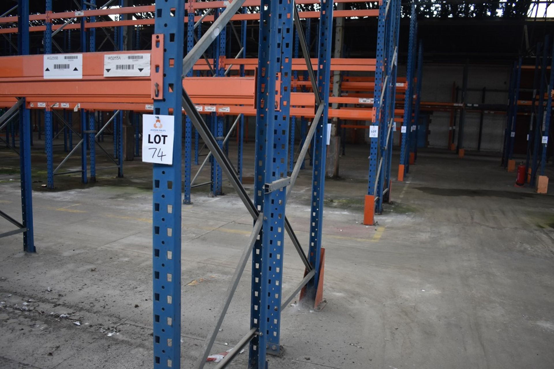 12 X BAYS OF 3 MTR HIGH BOLTLESS PALLET RACKING CONSISTING OF 48 BEAMS 13 X FRAMES