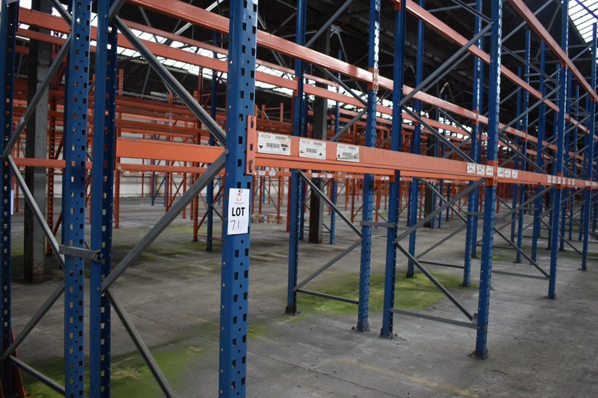 12 X BAYS OF 3 MTR HIGH BOLTLESS PALLET RACKING CONSISTING OF 48 BEAMS 13 X FRAMES