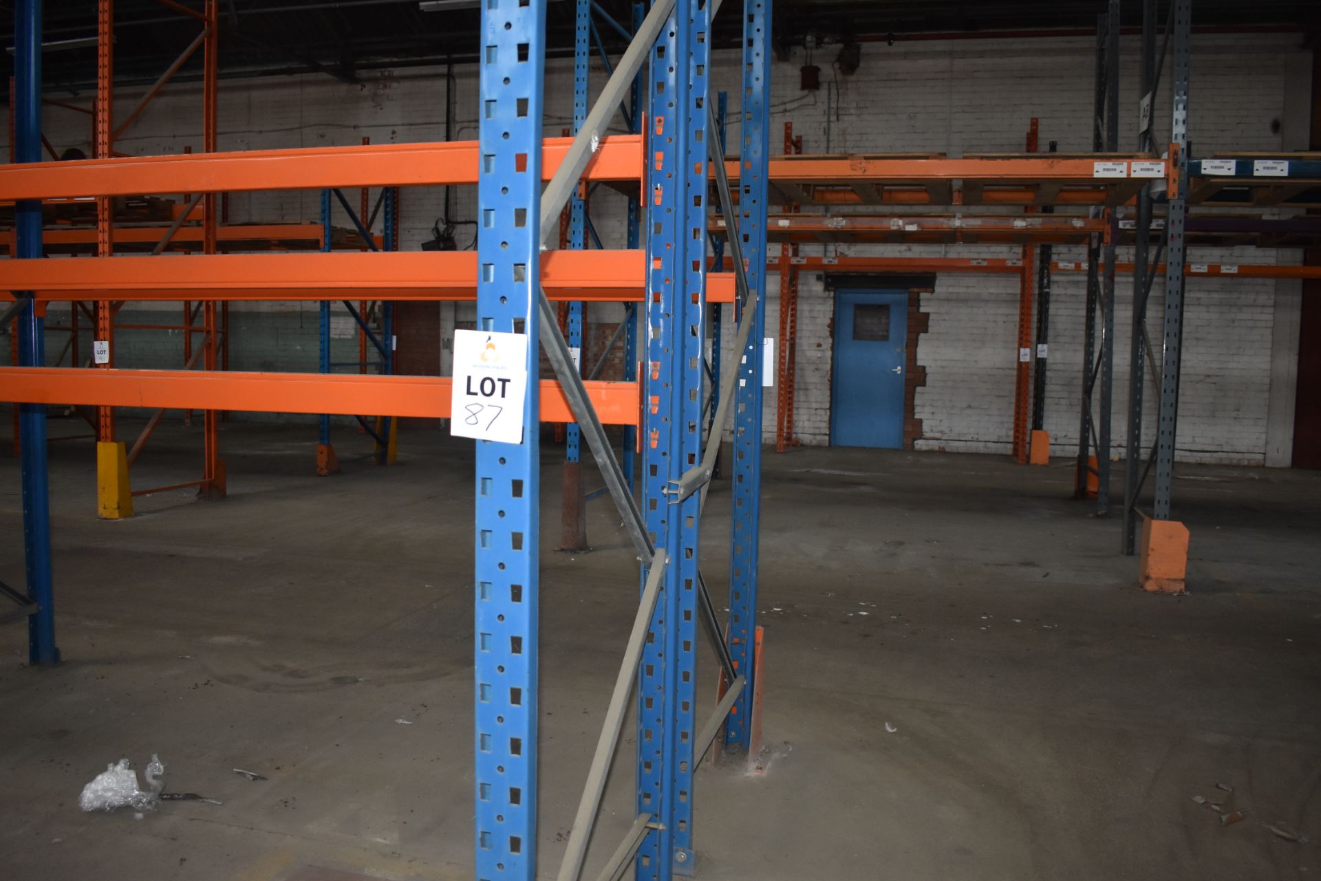 12 X BAYS OF 3 MTR HIGH BOLTLESS PALLET RACKING CONSISTING OF 48 BEAMS 17 X FRAMES