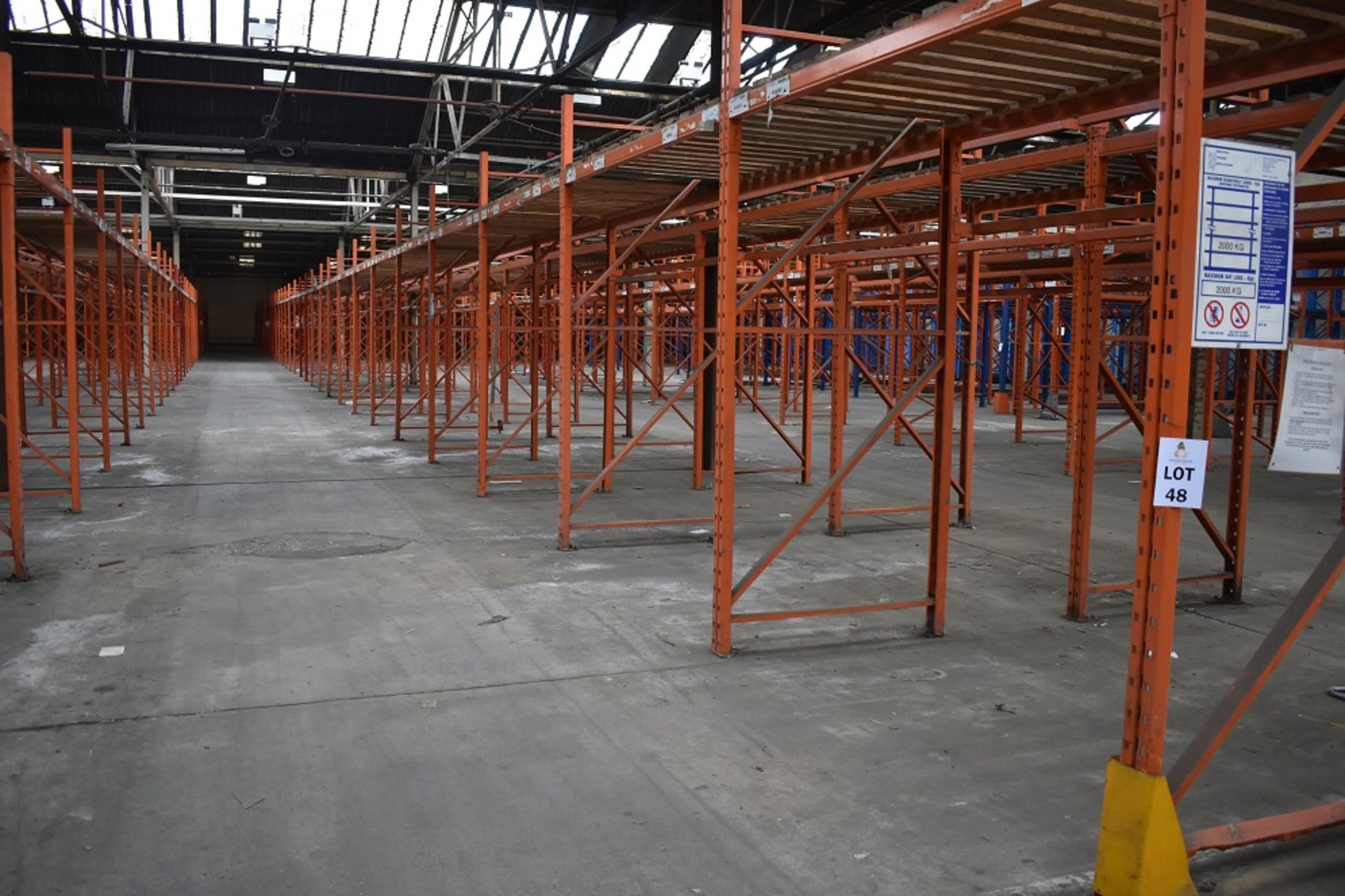 22 X BAYS OF 3 MTR HIGH BOLTLESS PALLET RACKING CONSISTING OF 44 BEAMS 22 X FRAMES - Image 2 of 2