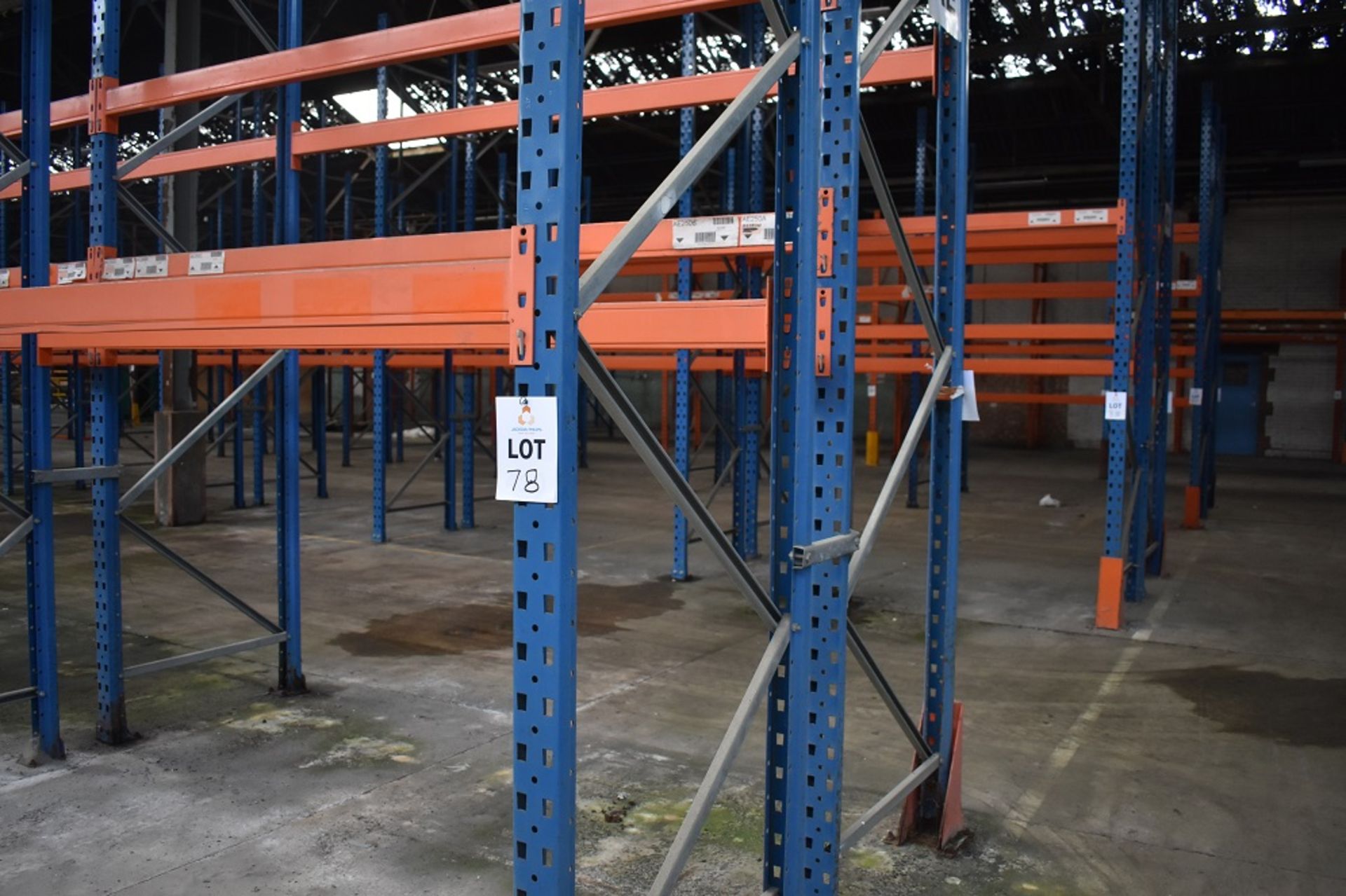 12 X BAYS OF 3 MTR HIGH BOLTLESS PALLET RACKING CONSISTING OF 48 BEAMS 13 X FRAMES