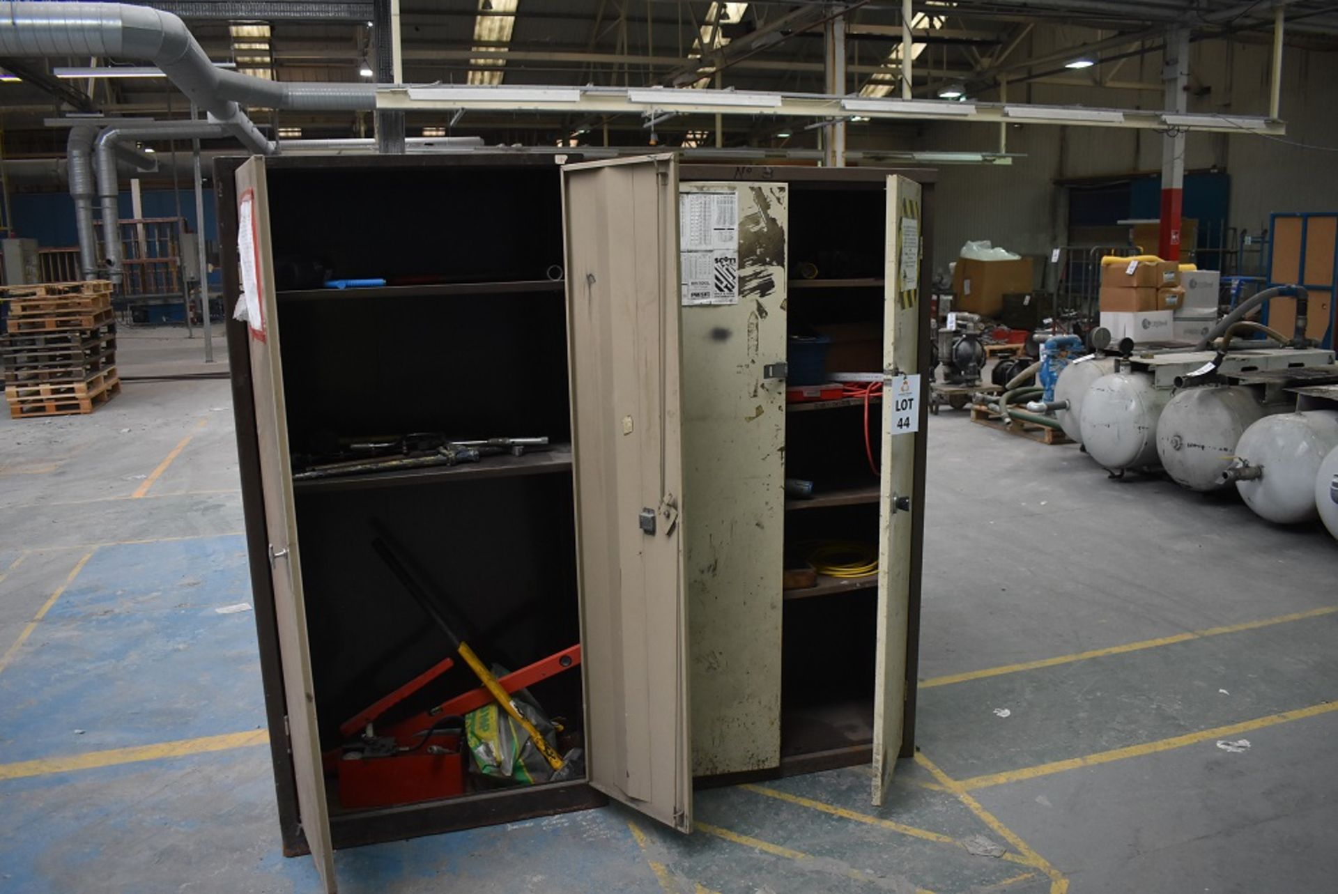2 X METAL CABINET & CONTENTS OF VARIOUS TOOLS