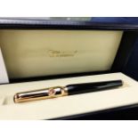 Chopard Happy Diamond Rose Gold Ltd Edition Rollerball Pen-New.