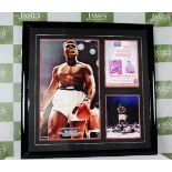 Muhammad Ali vs Sonny Liston Signed Boxing Montage